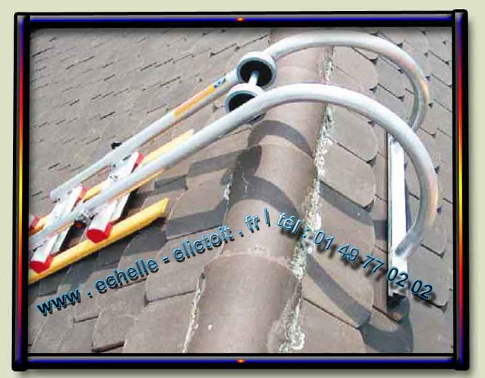 crochet universel de toiture pour échelle de toit aluminium ou echelle bois himmelsbach cristofni clic toit 